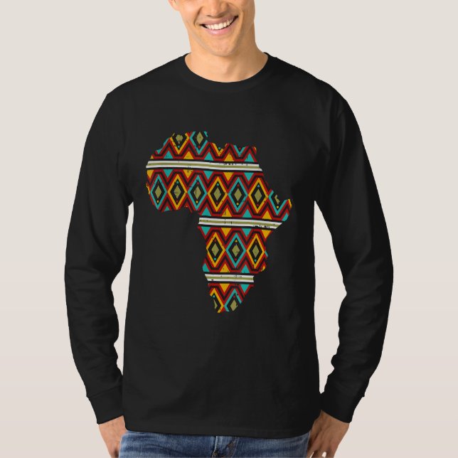 Afrika Ethnic Dashiki Kente Coola African Ameri T Shirt (Framsida)