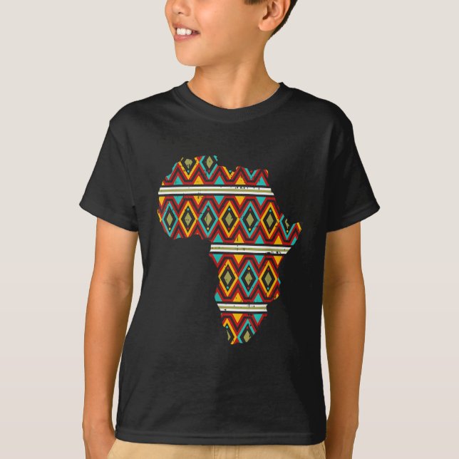 Afrika Ethnic Dashiki Kente Coola African Ameri T Shirt (Framsida)