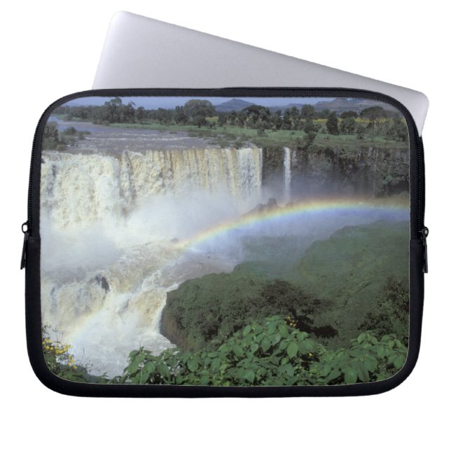 Afrika, Etiopien, Blå Nilen, Katarakt. 2 Laptop Fodral (Framsidan)