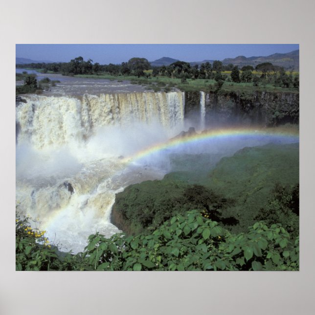Afrika, Etiopien, Blue Nile River, Cataract. 2 Poster (Framsidan)