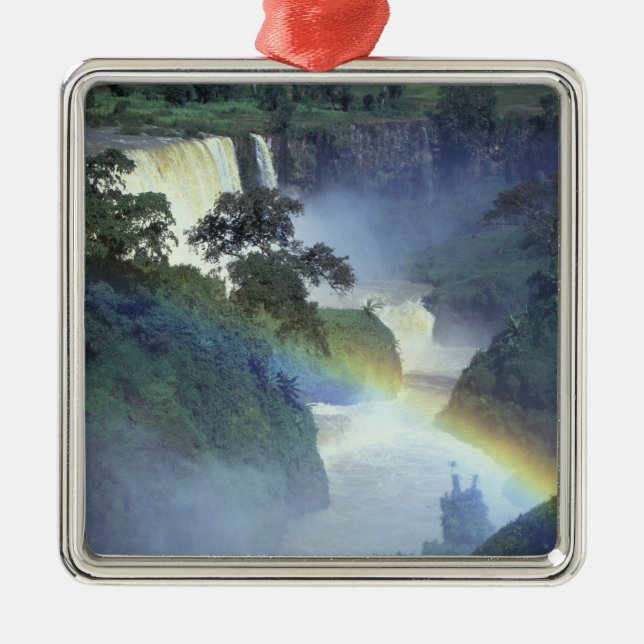 Afrika, Etiopien, Blue Nile River, Cataract. Julgransprydnad Metall (Framsidan)