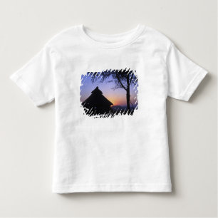 Afrika, Etiopien, Omo flodområde, Sunset over T Shirt