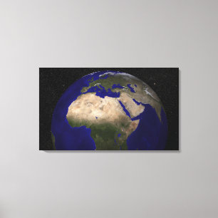 Afrika, Europa, Mellan östern och in Canvastryck