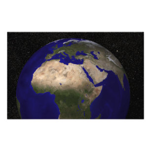 Afrika, Europa, Mellan östern och in Fototryck