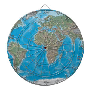 Afrika, Europa och världskartadartboarden Piltavla