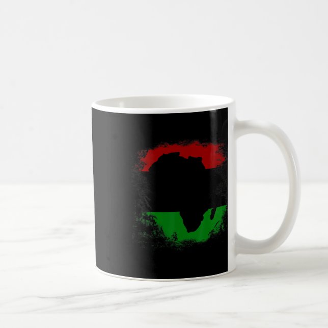 Afrika Flagga African Continent Karta Pan-afrika U Kaffemugg (Höger)