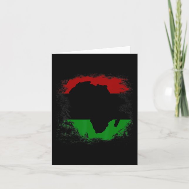 Afrika Flagga African Continent Karta Pan-afrika U Kort (Framsida)