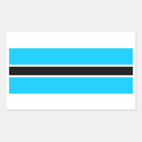 Afrika: Flagga Botswana