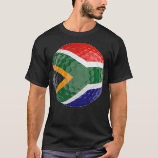 Afrika Flagga Golf Boll T Shirt