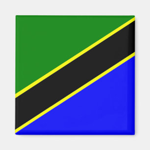 Afrika: Flagga Tanzania Magnet