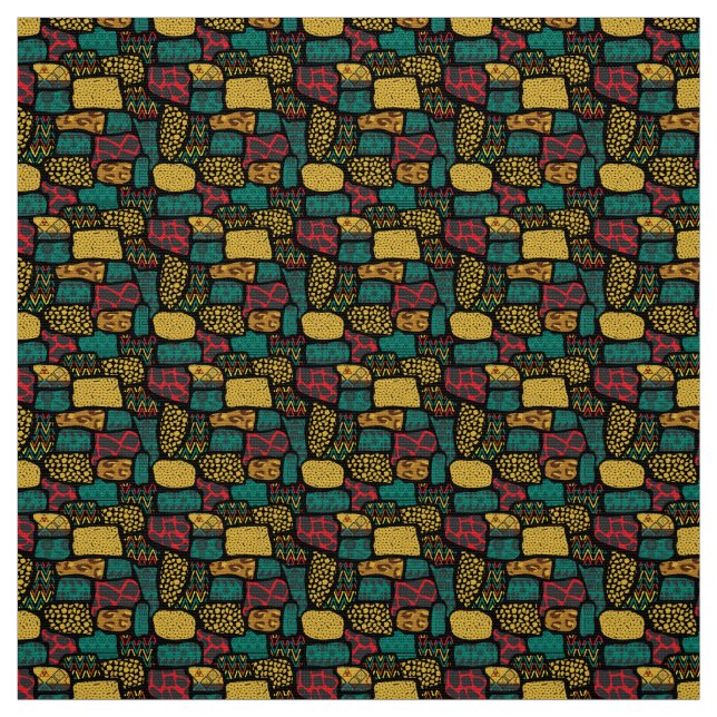 Afrika flerfärgad tyg (Provkarta)