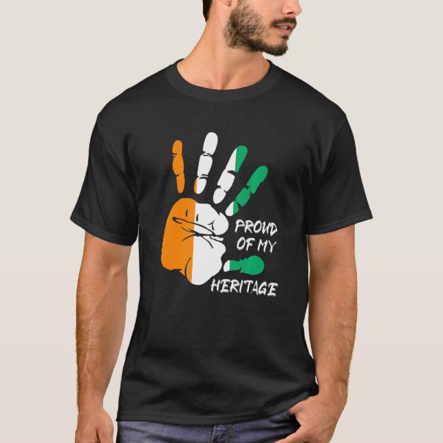 Afrika för handavtryck för ivorianhandavtryck i Ku T Shirt (Framsida)
