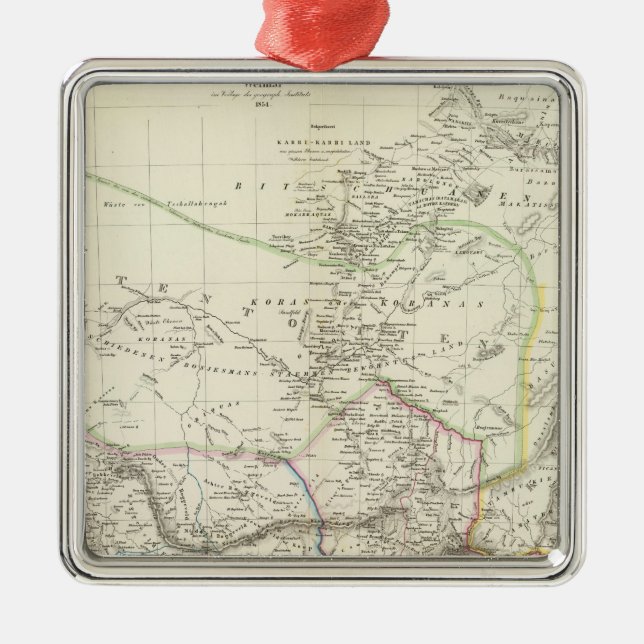 Afrika för Sud v - Sydafrika Julgransprydnad Metall (Framsidan)