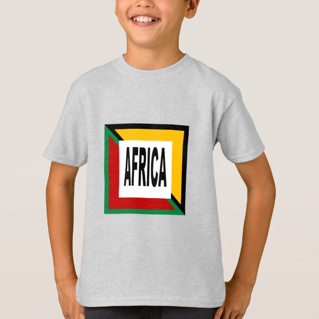 Afrika för T-Shirt ash DESIGN för barn (Framsida)