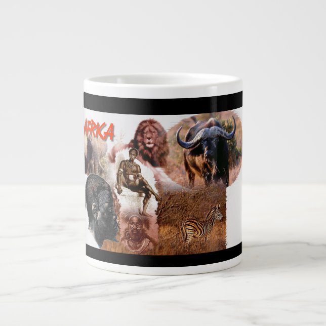 "Afrika för Vintage" Jumbo Mugg (Framsidan)