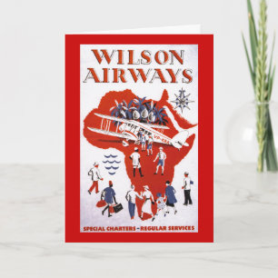 Afrika för Wilson flygbolag~ Kort