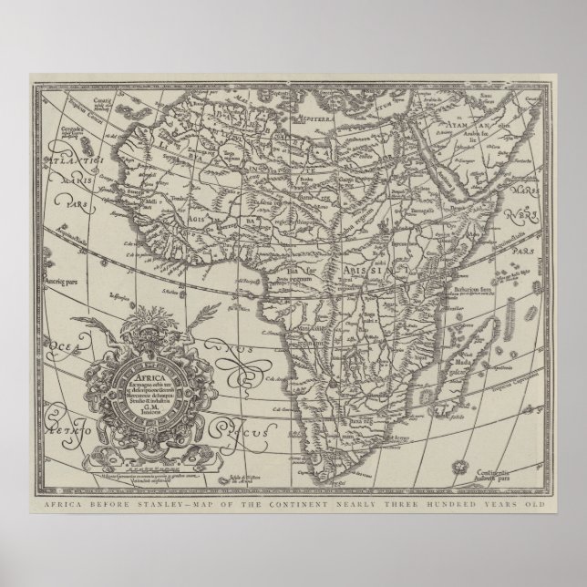 Afrika före Stanley Poster (Framsidan)