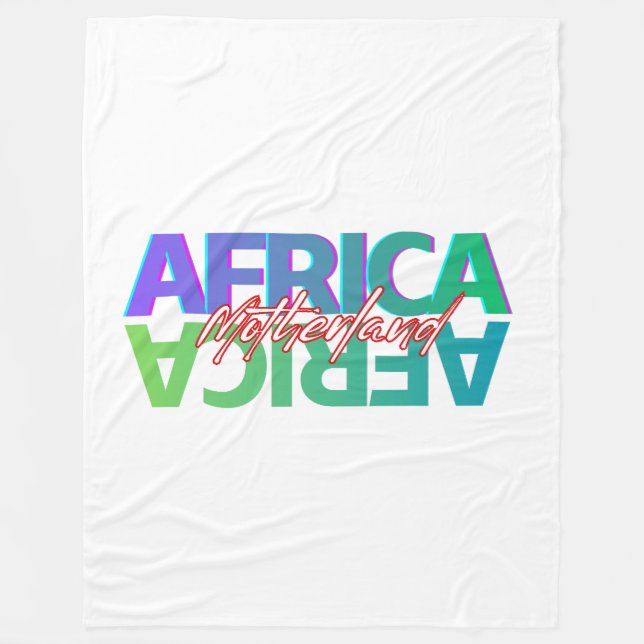 AFRIKA: Fosterland | Flanellfilt Fleecefilt (Framsidan)