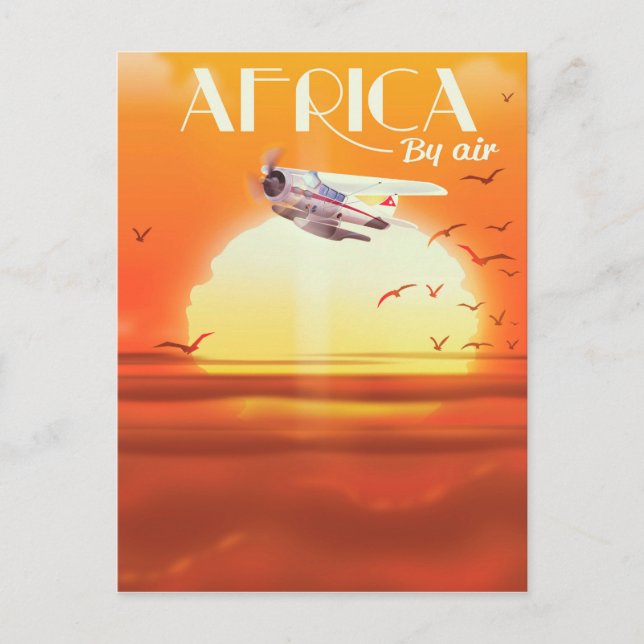 Afrika från luften vykort (Framsida)