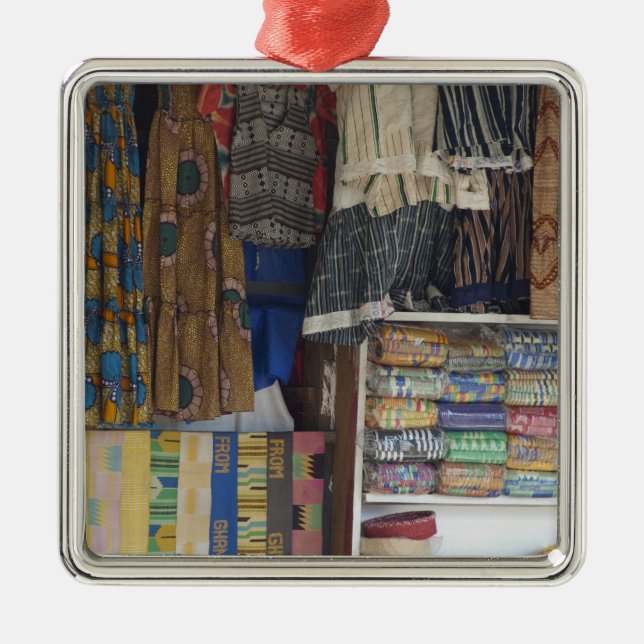 Afrika, Ghana, Accra. Accra Textil & Handicraft Julgransprydnad Metall (Framsidan)