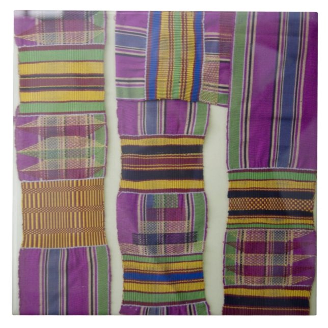 Afrika, Ghana, Accra. National Museum, betraktat Kakelplatta (Framsidan)