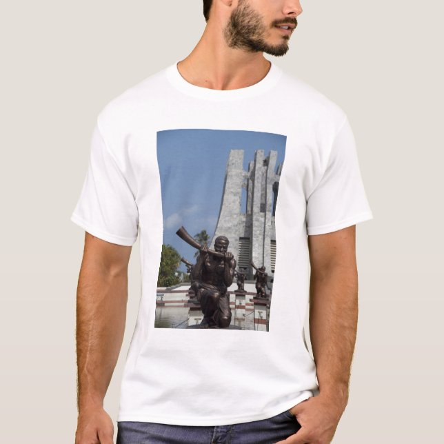 Afrika, Ghana, Accra. Nkrumah Mausoleum, sista 2 Tee Shirt (Framsida)