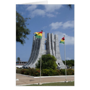 Afrika, Ghana, Accra. Nkrumah Mausoleum, sista 3 Hälsningskort