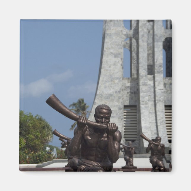 Afrika, Ghana, Accra. Nkrumah Mausoleum, slutlig 2 Magnet (Framsidan)