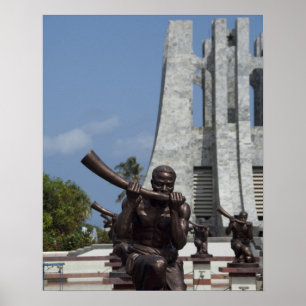 Afrika, Ghana, Accra. Nkrumah Mausoleum, slutlig 2 Poster