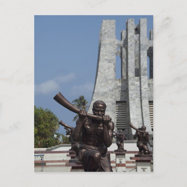 Afrika, Ghana, Accra. Nkrumah Mausoleum, slutlig 2 Vykort (Framsida)