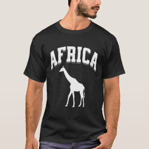 Afrika Giraff Safari Semester Present Preppy Estet T Shirt