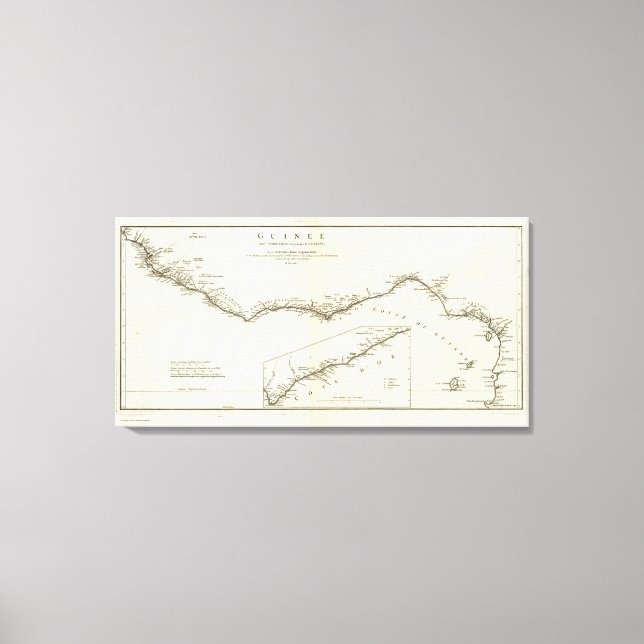 Afrika i centrala Västern Canvastryck (Framsida)