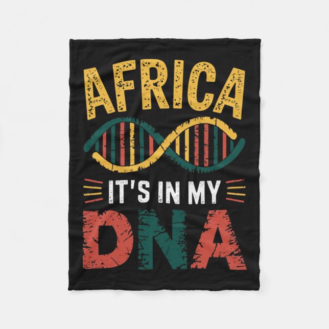 Afrika i min Afrika för afrikanskt kulturarv Fleecefilt (Framsidan)