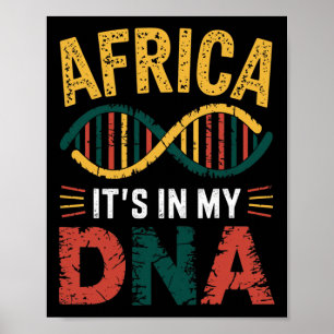 Afrika i min Afrika för afrikanskt kulturarv Poster