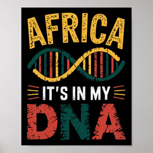 Afrika i min Afrika för afrikanskt kulturarv Poster (Framsidan)