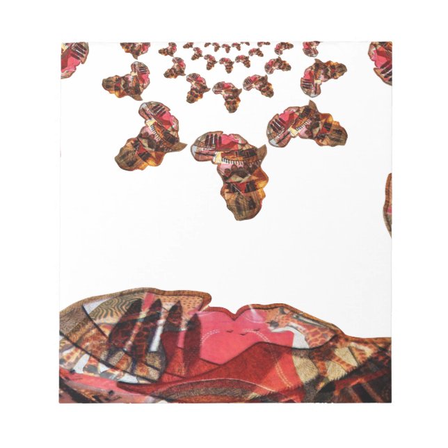 Afrika i Rörelse: Kalejdoskop Karta design Anteckningsblock (Framsida)