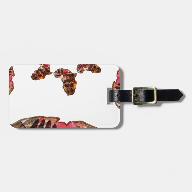 Afrika i Rörelse: Kalejdoskop Karta design Bagagebricka (Horisontell Framsida)