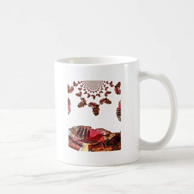Afrika i Rörelse: Kalejdoskop Karta design Kaffemugg (Höger)