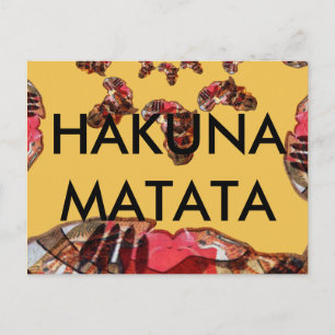 Afrika i Rörelse: Kalejdoskop Karta design Vykort