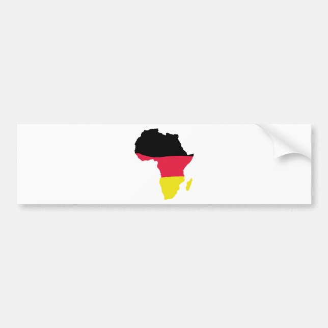 afrika ikon tysk flagga bildekal (Framsidan)