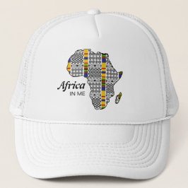 Afrika IN ME Kente Adinkra Afrika Truckerkeps