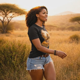 Afrika Inget Ursäkt. Gepard | Afrika Stolthet Vild T Shirt