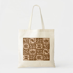 Afrika inspirerade designer - brunt tygkasse