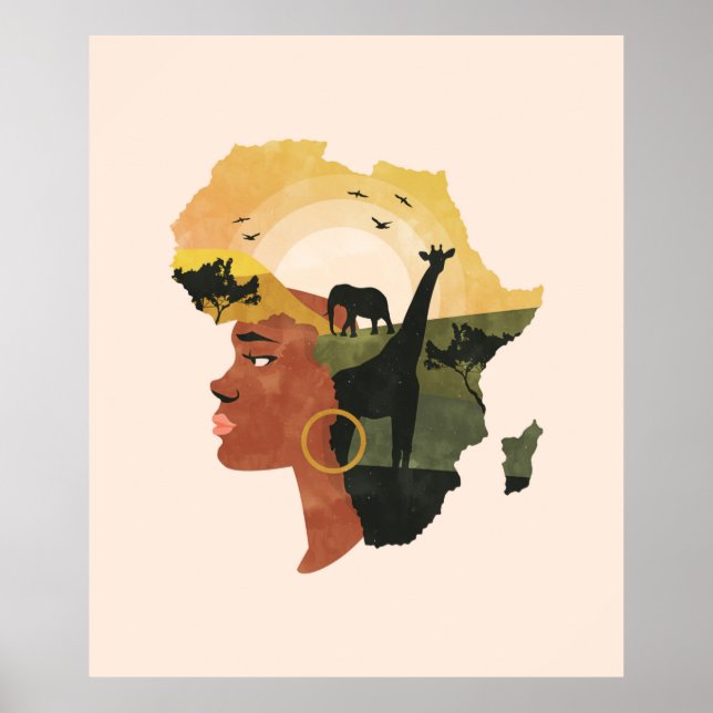 Afrika Kärlek Poster (Framsidan)