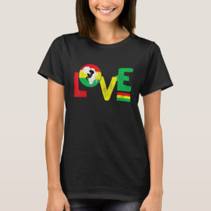 Afrika Kärlek Svart Historisk Stolthet Afrikansk T Shirt