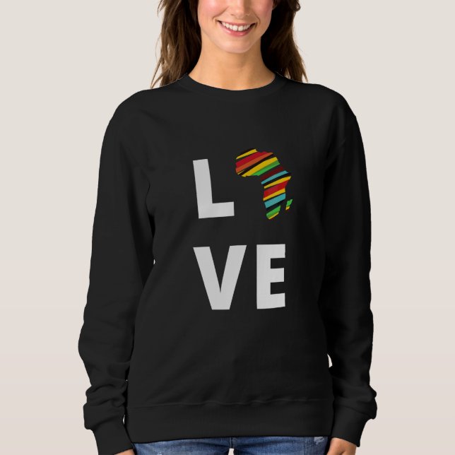 Afrika Kärlek T Shirt (Framsida)