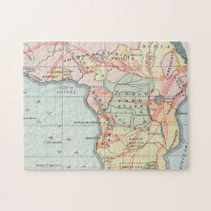 AFRIKA: KARTA 1894 PUSSEL
