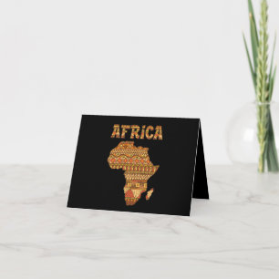 Afrika Karta Afrika Giftvintage Black American Afr Inbjudan