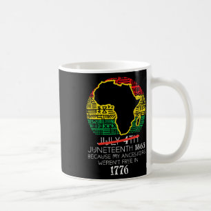 Afrika Karta den 4 juli 1865 den 19 juni Manar Kaffemugg