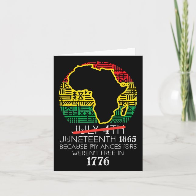 Afrika Karta den 4 juli 1865 den 19 juni Manar Kort (Framsida)